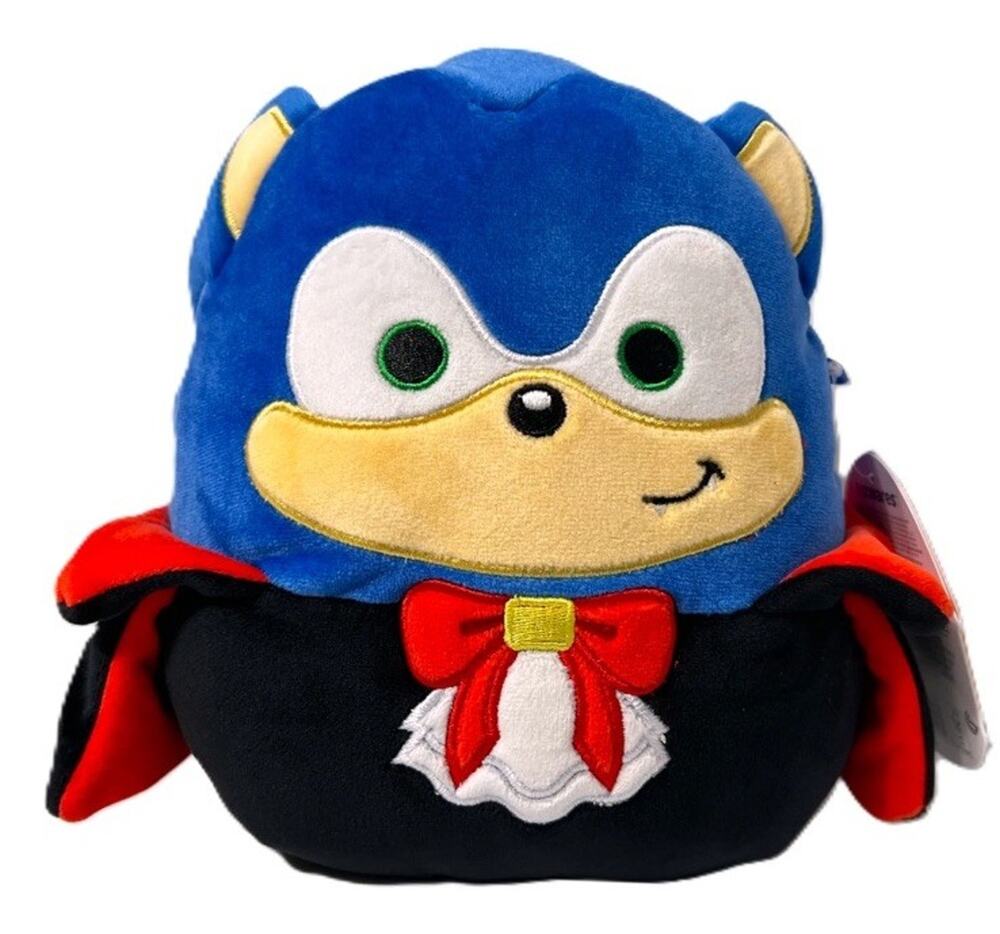 Squishmallows Sonic The Hedgehog SONIC HALLOWEEN VAMPIRE 8" Plush 2025 NWT NEW
